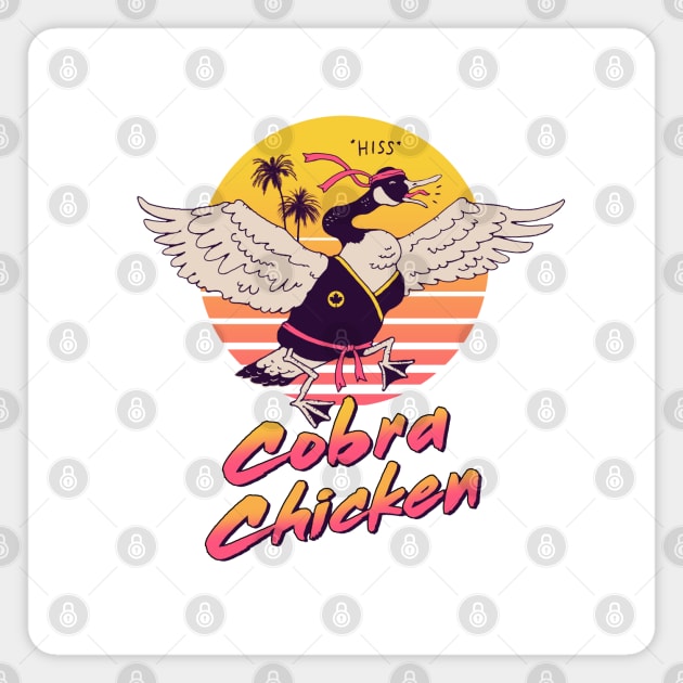 Cobra Chicken! Magnet by Vincent Trinidad Art